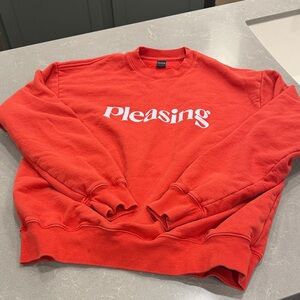 Pleasing Red Crewneck Sweatshirt